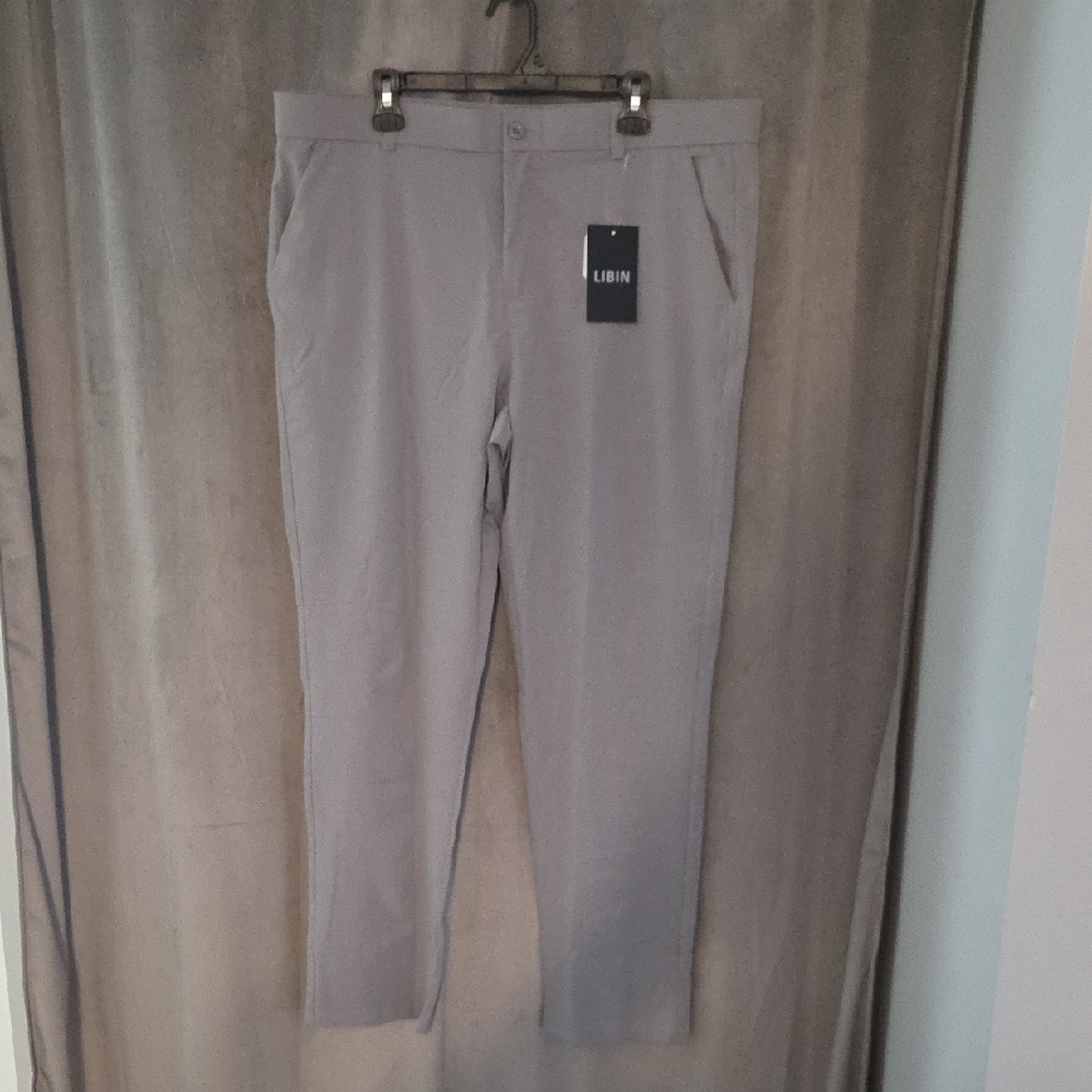 NWT Libin Men's 40X32 Gray Golf Pants